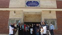 حضور خانواده خیر نیک اندیش حوزه سلامت، در مرکز خدمات جامع سلامت شهری روستایی زنده یاد نرگس خاتم ساز خرمی امیریه