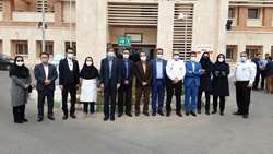 بازدید عیدانه دکتر قدس رئیس دانشگاه از مراکز بهداشتی درمانی و پایگاه های اورژانس شهرستان گرمسار
