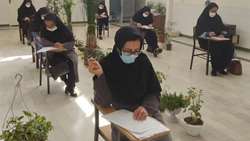 برگزاری آزمون ترم اول دوره کاردانی بهورزان شاغل در شهرستان های تحت پوشش دانشگاه 