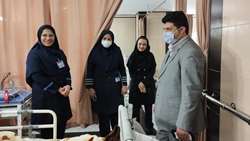 بازدید سرپرست فرماندار گرمسار از بیمارستان معتمدی به مناسبت هفته پرستار