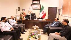 نشست هم اندیشی سرپرست اورژانس پیش بیمارستانی و مدیر حوادث دانشگاه با مدیر کل بهزیستی استان 