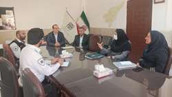 جلسه هم اندیشی رئیس اورژانس پیش بیمارستانی و مدیریت حوادث دانشگاه با مدیران حوزه سلامت مهدیشهر