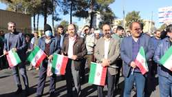 حضور باشکوه خانواده دانشگاه علوم پزشکی استان سمنان در راهپیمایی حماسه 9 دی