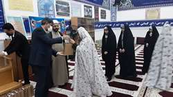 حضور رئیس دانشگاه و سرپرست نهاد نمایندگی مقام معظم رهبری در دانشگاه در جمع دانشجویان معتکف