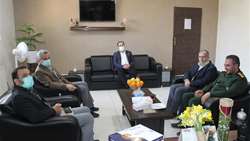 دیدار مدیر شبکه بهداشت و درمان و سرپرست بیمارستان ولایت دامغان با فرمانده ناحیه مقاومت سپاه شهرستان