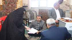 برپایی میز ارتباط مردمی در کلاته رودبار شهرستان دامغان