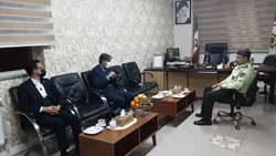 دیدار دکتر قدس رئیس دانشگاه با فرمانده انتظامی استان سمنان