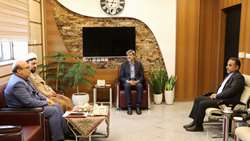 دیدار مسئول بازرسی سازمان بسیج جامعه پزشکی کشور با دکتر کامران قدس رئیس دانشگاه