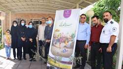 مراسم درختکاری به مناسبت هفته ملی جمعیت در شبکه بهداشت و درمان شهرستان گرمسار