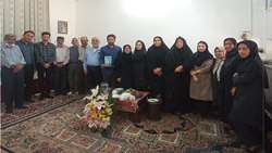 دیدار مسئولان بیمارستان معتمدی با خانواده جانبخش سهراب ساربان به مناسبت روز اهدا عضو