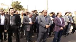 حضور دانشگاهیان علوم پزشکی استان سمنان در محکومیت جنایات و حملات اسرائیل به مردم مظلوم فلسطین و غزه