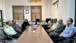 دیدار مدیران حوزه سلامت دامغان با فرماندهی نیروی انتظامی شهرستان 