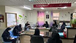 راند آموزشی با موضوع مراقبت از نوزاد سالم و علایم هشدار در نوزاد بدحال دربیمارستان امیرالمومنین (ع) برگزار شد