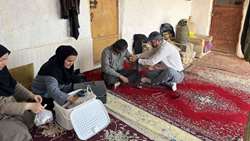 بازدید میدانی تیم سلامت شبکه بهداشت و درمان دامغان از مناطق عشایری در چارچوب برنامه بهبود تغذیه زنان روستایی و عشایر