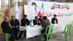 حضور سرپرست و اعضای هیات رئیسه دانشگاه علوم پزشکی استان سمنان در میز خدمت نماز جمعه سمنان