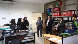 بازدید دکتر علی رشیدی پور رئیس دانشگاه از حسابداران و تبریک روز حسابدار