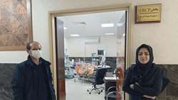 بازدید مشاور امور اجتماعی دانشگاه از بخش اسکوپی خیرساز بیمارستان کوثر