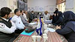 جلسه بررسی روند اجرایی نسخه جدید سامانه عملیاتی آسایار اورژانس پیش بیمارستانی استان سمنان