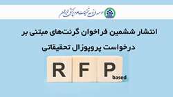 ششمین فراخوان گرنت‌های مبتنی بر درخواست پروپوزال تحقیقاتی (RFP-based) منتشر شد