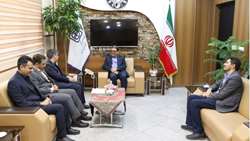 دیدار مدیر شعب بانک قرض الحسنه مهر ایران در استان سمنان با دکتر رشیدی پور سرپرست دانشگاه