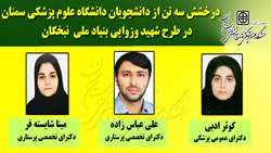 دانشجویان نخبه دانشگاه علوم پزشکی استان سمنان در طرح شهید وزوایی بنیاد ملی نخبگان، خوش درخشیدند