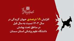 افزایش 18 درصدی حیوان گزیدگی در سال 1403 نسبت به سال قبل در مناطق تحت پوشش دانشگاه