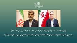 انتصاب دکتر کامران قدس رئیس دانشگاه به عنوان رئیس ستاد برنامه عملیاتی دانشگاه علوم پزشکی و خدمات بهداشتی درمانی سمنان