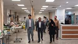 بازدید سرپرست دانشگاه علوم پزشکی استان سمنان از مرکز آموزشی، پژوهشی و درمانی ولایت دامغان 