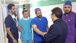 حضور رئیس دانشگاه علوم پزشکی استان سمنان در بیمارستان کوثر و قدردانی از تیم‌های درمانی و متخصصان اعزامی