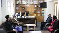 بازدید دکتر رشیدی پور رئیس دانشگاه علوم پزشکی استان سمنان از خبرگزاری ایرنا