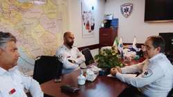 دیدار رئیس اورژانس پیش بیمارستانی و مدیر حوادث دانشگاه با معاون آموزش همگانی مهارتی و اعتباربخشی سازمان اورژانس کشور