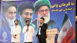 حضور دانشجویان لبنانی و پاکستانی دانشگاه علوم پزشکی استان سمنان در اجتماع «شب‌های اقتدار»