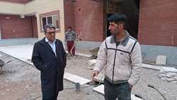 بازدید رئیس دانشگاه از روند احداث خوابگاه دانشجویی آرادان