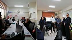 بازدید سرزده رئیس دانشگاه و رئیس سازمان بازرسی استان از اورژانس پیش بیمارستانی ۱۱۵ دانشگاه