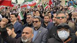 حضور رئیس دانشگاه علوم پزشکی استان سمنان در اجتماع سراسری میثاق با امام و رهبر