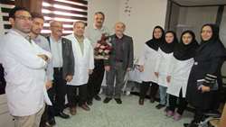 دیدار تیم مدیریتی بیمارستان معتمدی به دیدار مسئولین وپرسنل زحمتکش بخش رادیولوژی
