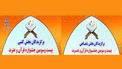 اسامی برگزیدگان بخش های کتبی و شفاهی جشنواره قرآن و عترت