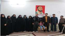 دیدار اعضاء کانون بسیج جامعه پزشکی مرکز آموزشی درمانی پژوهشی امیرالمومنین (ع) با خانواده شهید مدافع حرم شهید محمد حسین حمزه 
