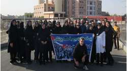 پیاده روی کارکنان مرکز آموزشی پژوهشی درمانی کوثر سمنان به مناسبت هفته دفاع مقدس