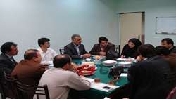 نشست مشترک تحقیقاتی دانشکده بهداشت دامغان با شرکت آب و فاضلاب روستایی سمنان