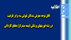 قابل توجه معرفی شدگان سه برابر ظرفیت رشته فوريت‌هاي پزشكي