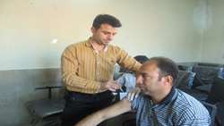  واکسیناسیون 35 نفر از آتش نشانان شهرداری سمنان بر علیه بیماری هپاتیت 