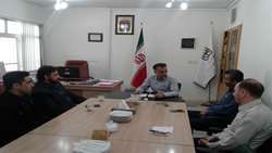 نشست دکتر پورمحمدی سرپرست شبکه بهداشت و درمان شهرستان دامغان با دکترعالمی مسئول درمانگاه شبانه روزی تأمین اجتماعی 