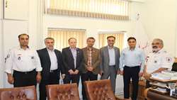 دیدار مدیر شبکه بهداشت و درمان شهرستان دامغان با رئیس جمعیت هلال احمر این شهرستان 
