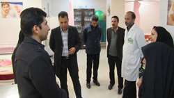 بازدید کارشناسان دفتر امور اجتماعی استانداری سمنان از بیمارستان 15 خرداد مهدیشهر