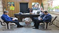 دیدار مدیر عامل شرکت گاز استان سمنان با دکتر شادنوش رئیس دانشگاه علوم پزشکی استان سمنان