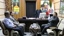 دیدار دکتر فراهانی معاون فرهنگی دانشجویی وزارت بهداشت با رئیس دانشگاه علوم پزشکی استان سمنان 