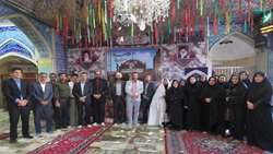 تجدید میثاق پرسنل مرکز آموزشی پژوهشی درمانی کوثر سمنان با شهدا در سالروز آزاد سازی خرمشهر