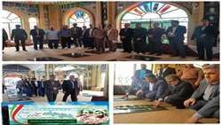 حضور سرپرست شبكه بهداشت و درمان شهرستان گرمسار در گلزار شهداء