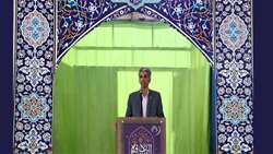 سخنرانی رئیس دانشگاه علوم پزشکی استان سمنان پیش از خطبه‌های نماز جمعه این هفته سمنان درخصوص بسیح ملی کنترل فشارخون بالا
